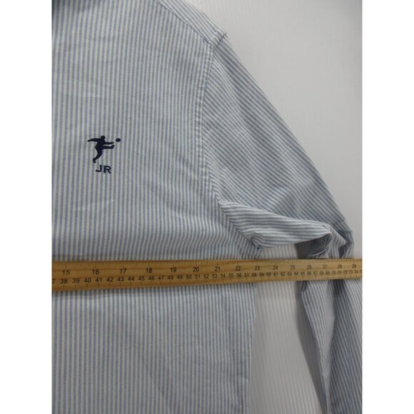 Ralph Lauren Rugby Shirt Large University Oxford Striped Button Down - Picture 6 of 11